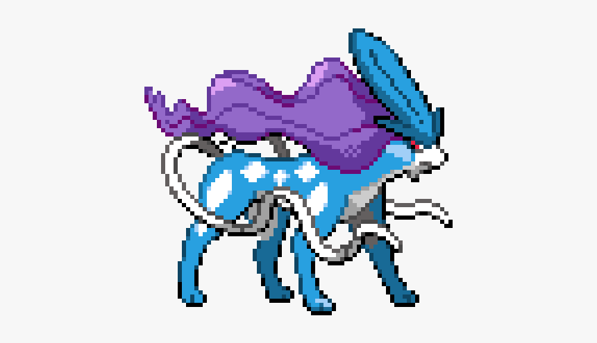 Pokemon Pixel Art Suicune, HD Png Download, Free Download