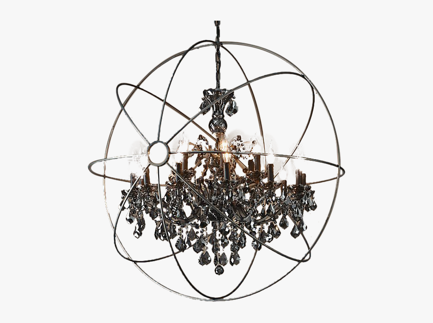 Foucault's Orb Smoke Crystal Chandelier 44, HD Png Download, Free Download