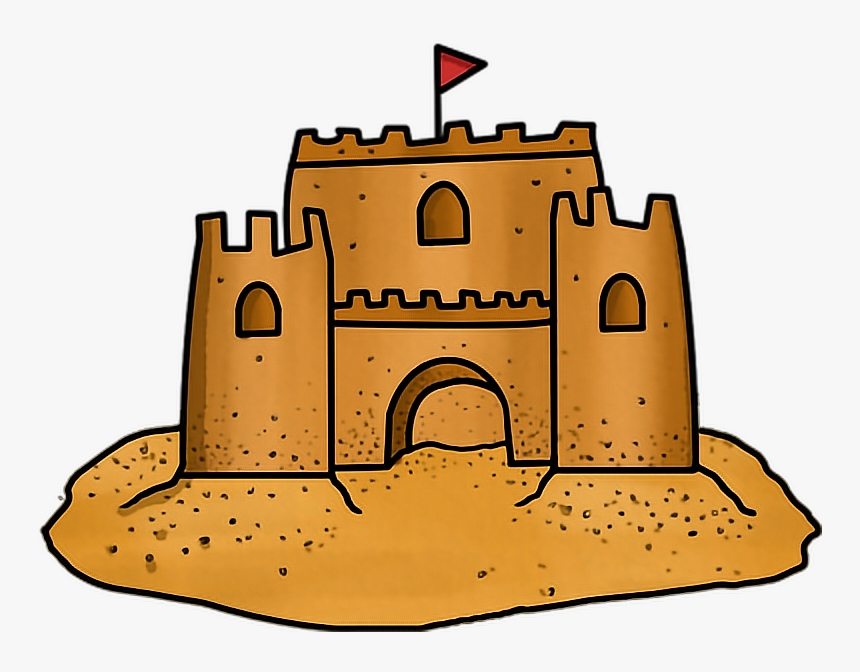 Transparent Cute Sand Castle Clipart - Sand Castle Clipart Png, Png Download, Free Download
