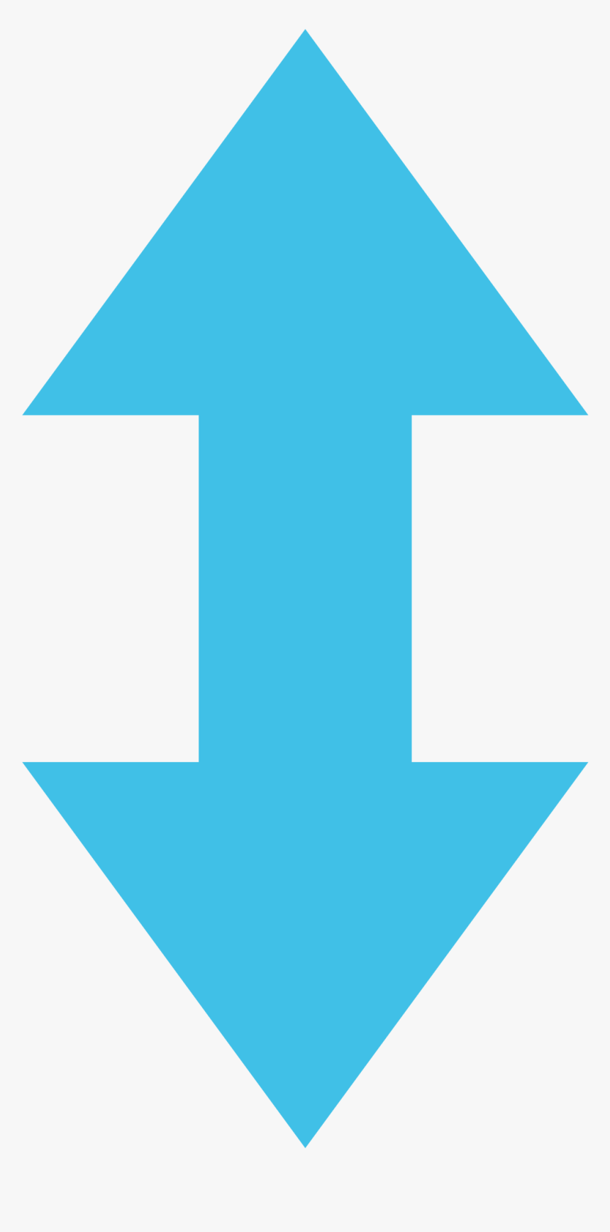 Arrow Emoji Png - Electric Blue, Transparent Png, Free Download