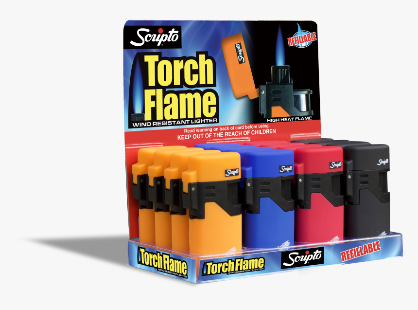 Scripto Torch Flame Lighter, HD Png Download, Free Download