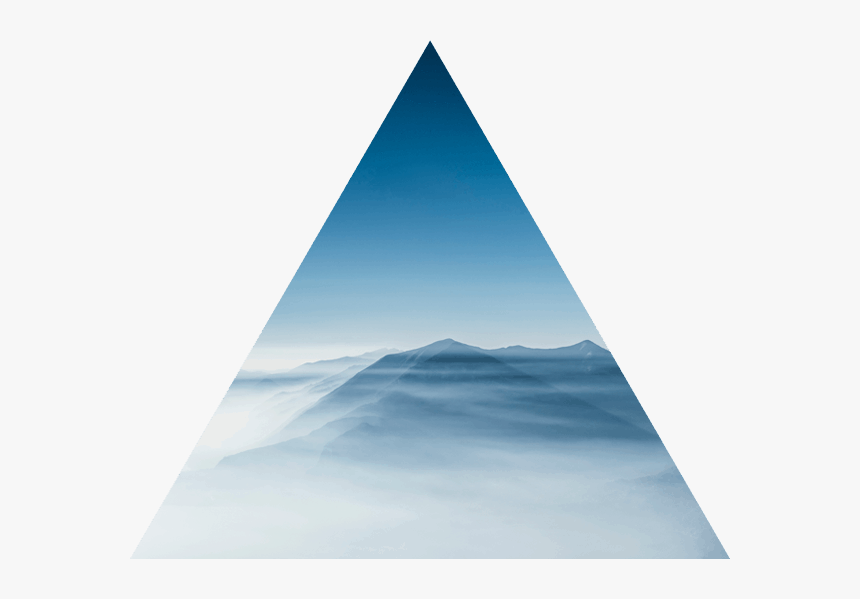 Triangle Blue Mist Over Mountain Peak - Summit, HD Png Download, Free Download