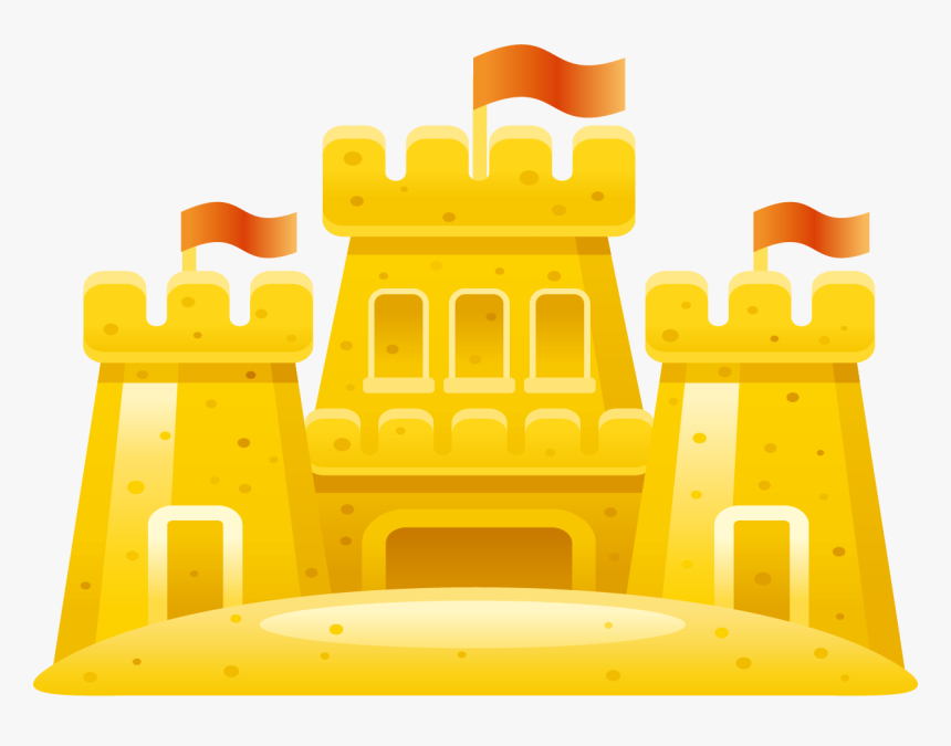 Vector Sand Yellow - Castillo Amarillo Dibujo, HD Png Download, Free Download