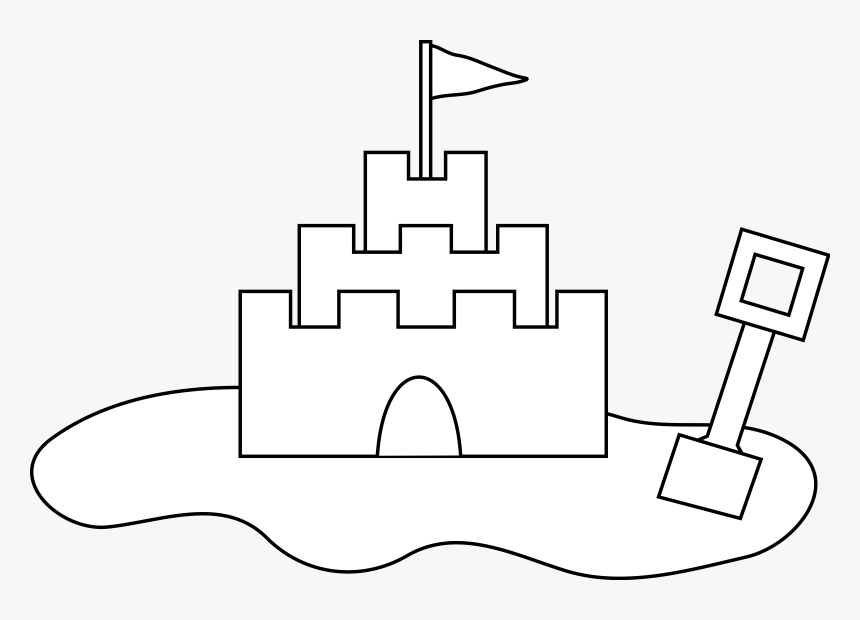 Sand Castle - Draw A Sandcastle Easy, HD Png Download, Free Download
