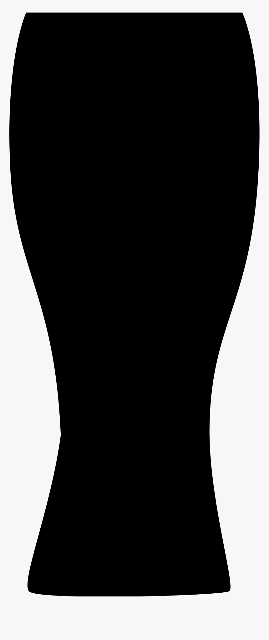 Wheat Beer Glass Silhouette - Pint Glass Silhouette Vector, HD Png Download, Free Download