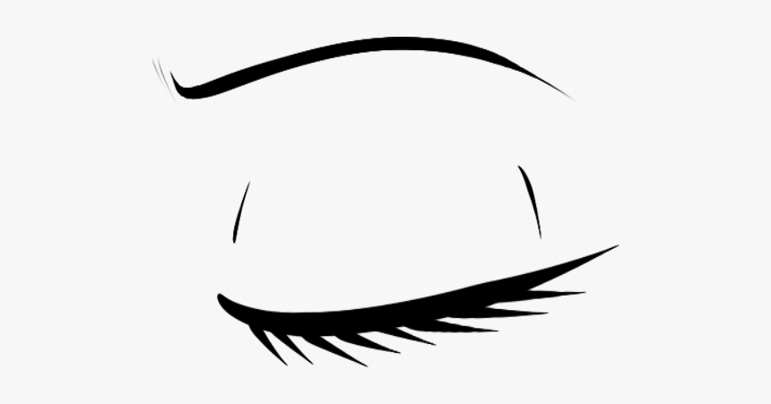 Closed Eye Drawing Anime, HD Png Download, Free Download