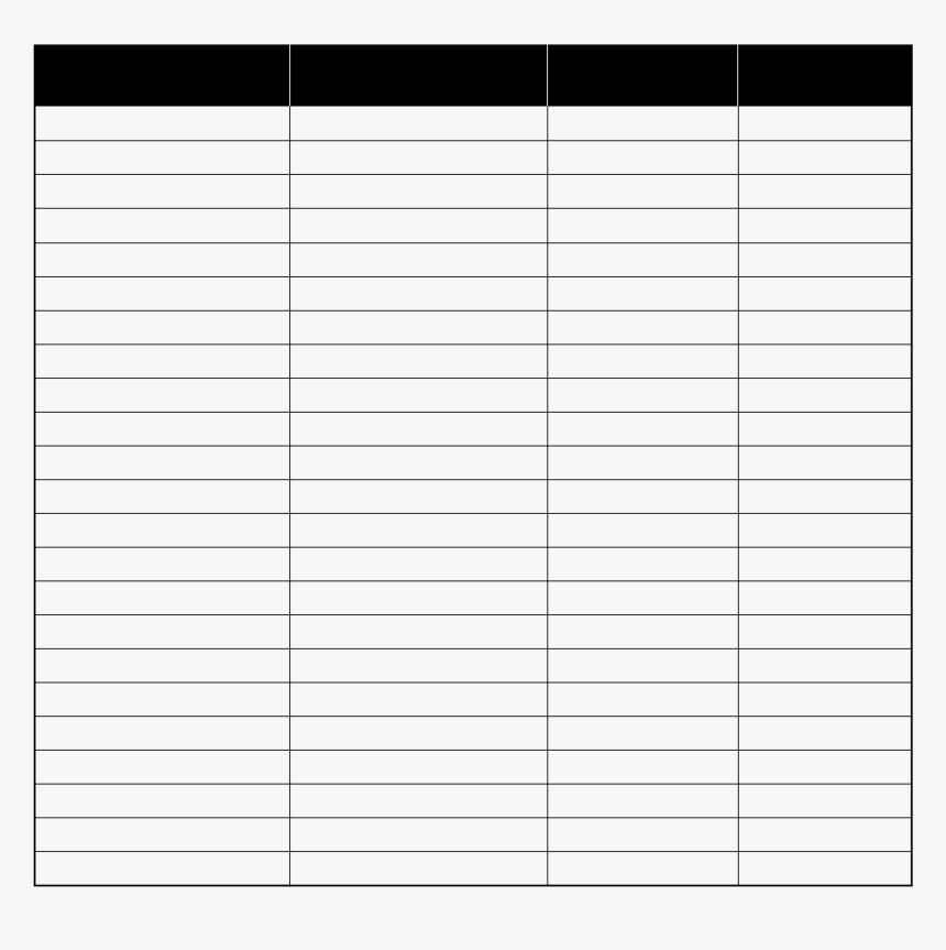Spreadsheet Template Clip Arts - Symmetry, HD Png Download, Free Download