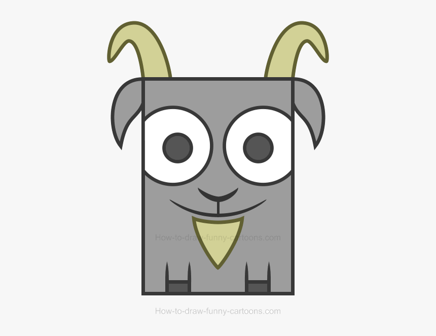 Goat How To Draw Clipart Transparent Png - Draw A Goat Cute Easy, Png Download, Free Download
