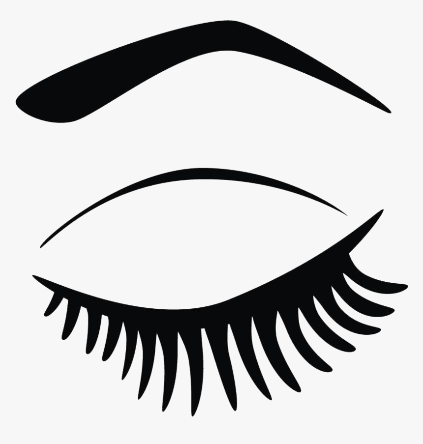 Makeup Clipart Eyelash - Desenhos De Olhos Fechados, HD Png Download, Free Download