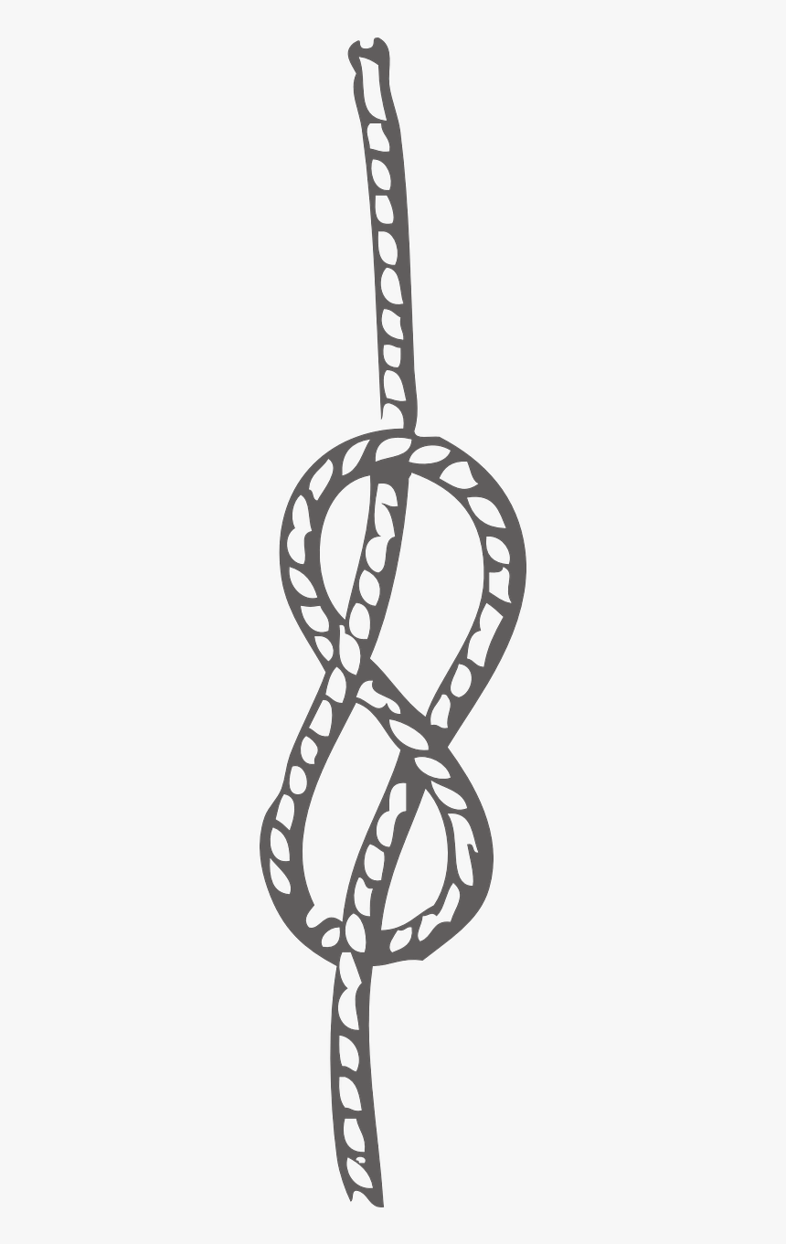 Knot Figure Eight Rope Free Photo - Knotted Rope Clipart, HD Png Download, Free Download