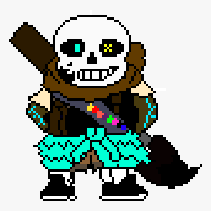 Pixel Art Undertale Ink Sans, HD Png Download, Free Download