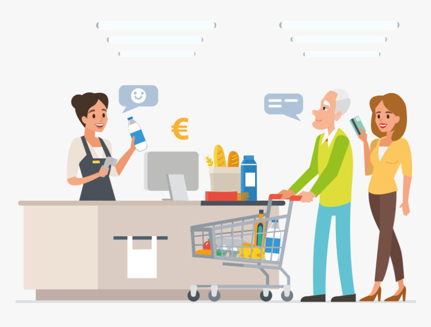 Person At Checkout Counter, HD Png Download, Free Download