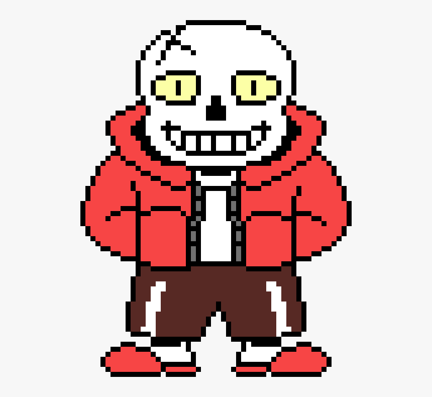 Hardtale Sans Possessed By Bill Cypher - Hardtale Sans Pixel Art Maker, HD Png Download, Free Download