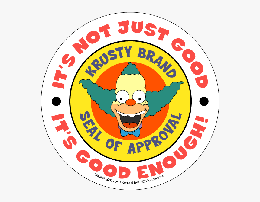 Seal Of Approval Png - Simpsons, Transparent Png, Free Download