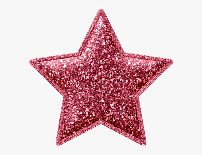 Pink Glitter Star Png, Transparent Png, Free Download