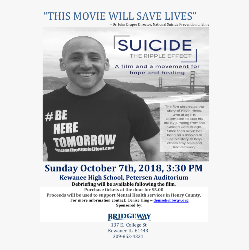 Kevin Hines Flyer, HD Png Download, Free Download