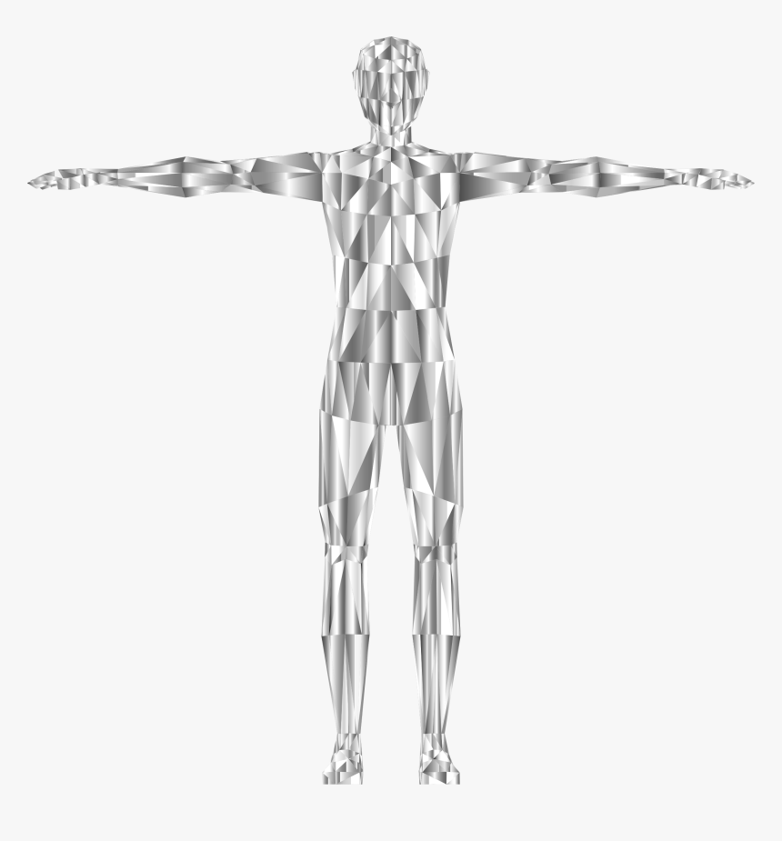 Prismatic Low Poly Human Male Variation 3 Clip Arts - Illustration, HD Png Download, Free Download