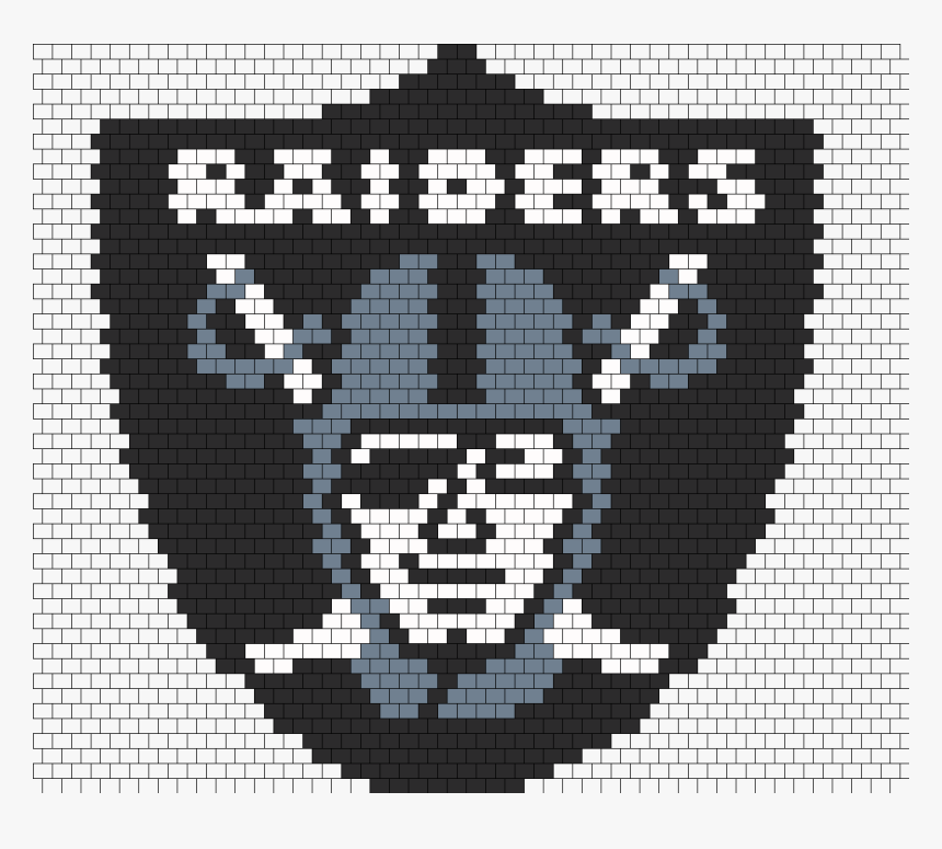 Oakland Raiders Panel Bead Pattern - Oakland Raiders Perler Bead Patterns, HD Png Download, Free Download