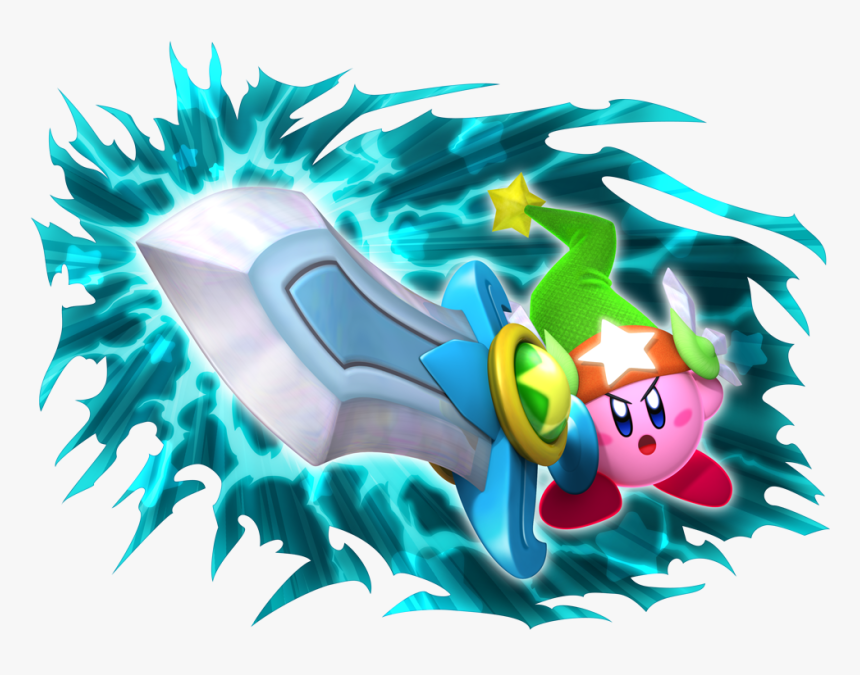 Kirby Doing A Super Mega Sword Slash - Super Smash Bros Kirby Final Smash, HD Png Download, Free Download
