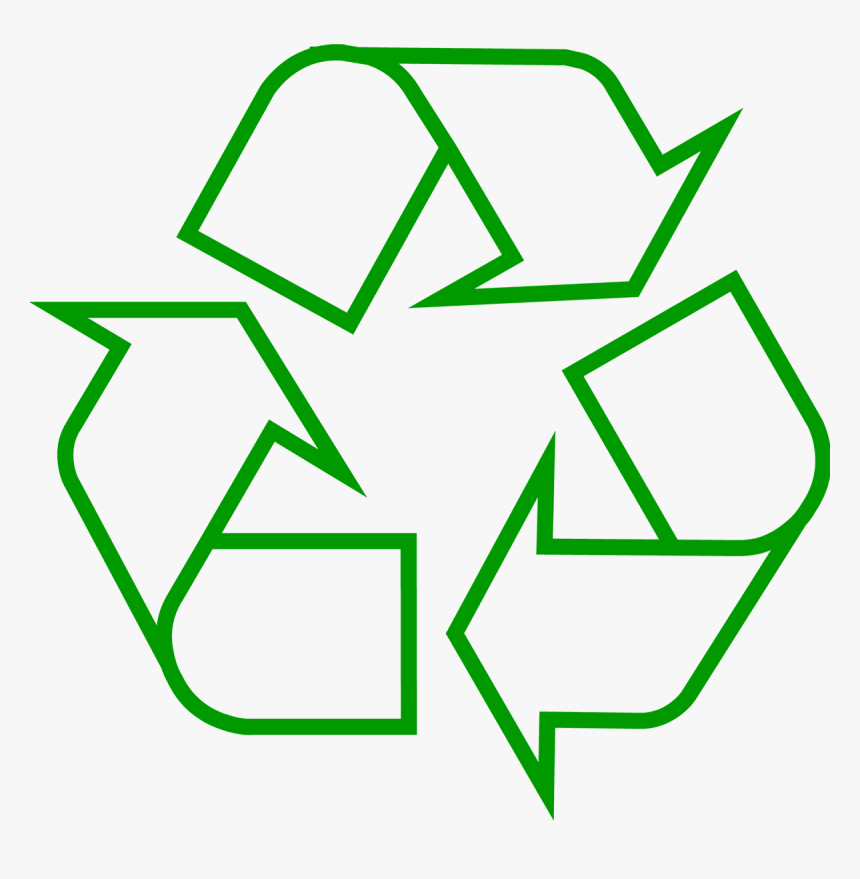 Recycling Symbol Icon Outline Dark Green - Simbolo De Reciclaje Png, Transparent Png, Free Download