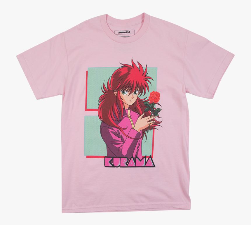 Yu Yu Hakusho Kurama Pink Tee - Kurama Shirt Yu Yu Hakusho, HD Png Download, Free Download