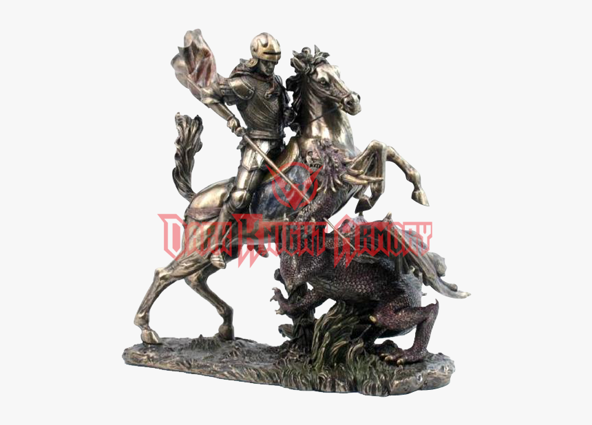 George Slaying A Dragon Statue - Knight St George, HD Png Download, Free Download