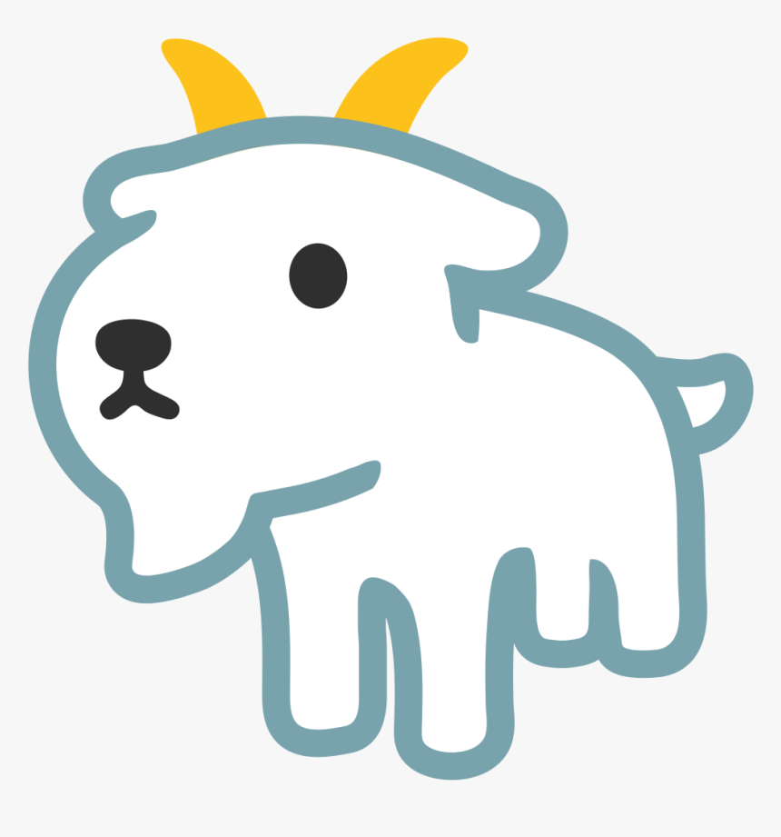 Transparent Goat Emoji Png - Old Android Goat Emoji, Png Download, Free Download