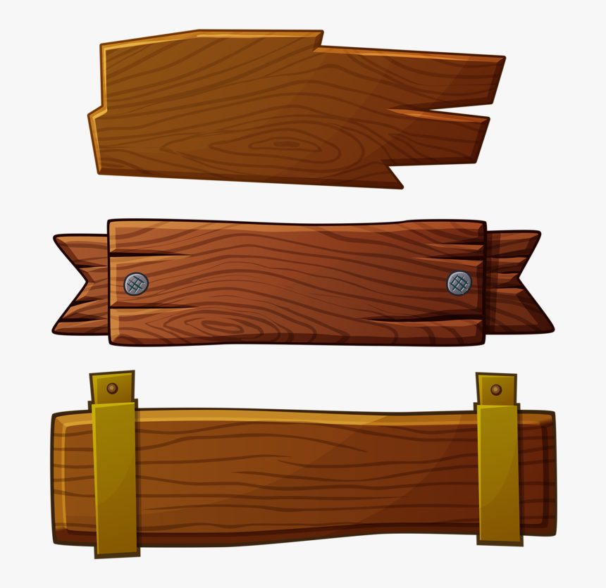 Clip Art Wooden For Free - Wooden Sign Cartoon Png, Transparent Png, Free Download