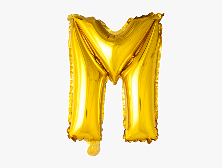 Foilballoon M , 40" - Balloon Letter M Png Gold, Transparent Png, Free Download