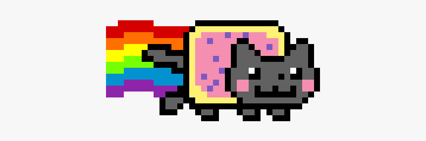 Nyan Cat Pixel Art, HD Png Download, Free Download