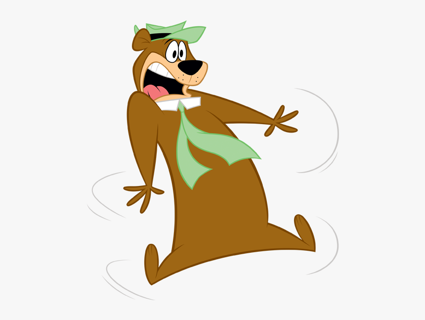 Yogi With Scared Expression - Cartoon, HD Png Download, Free Download