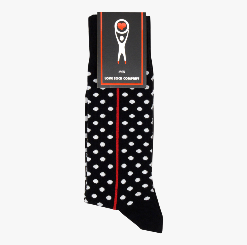 Red Line Black Socks - Polka Dot, HD Png Download, Free Download