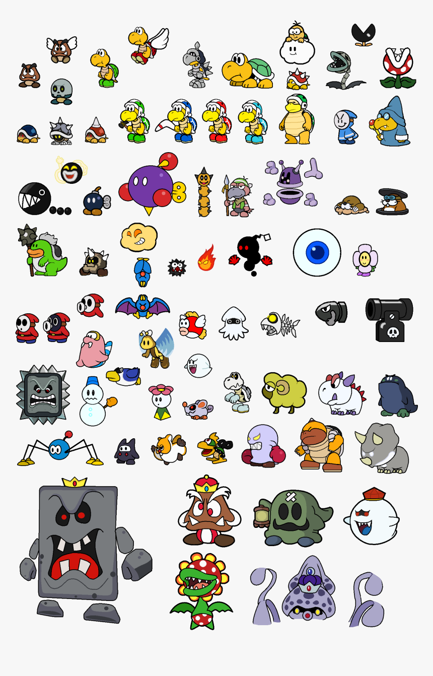 Paper Mario Updated Sprites Redux By Artpoptrainer-d5v6d3z - Paper Mario King Boo, HD Png Download, Free Download