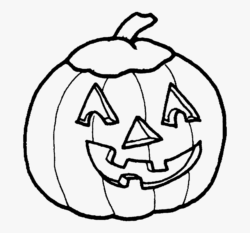 Collection Of Free Halloween Drawing Sketch On Ubisafe - Halloween Pumpkin Line Drawing, HD Png Download, Free Download