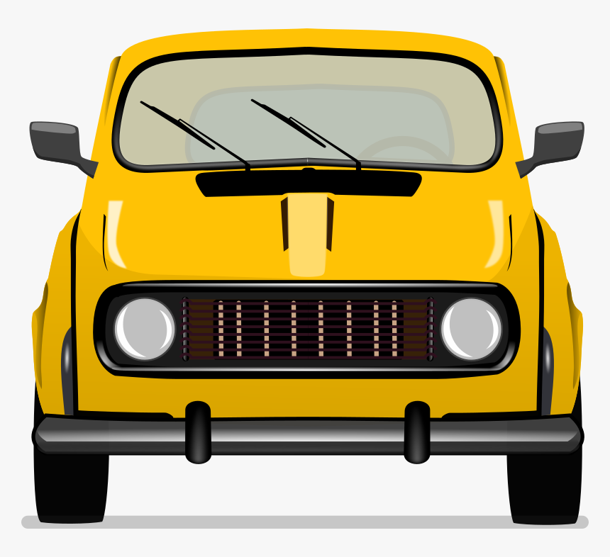 Car Frontview Vintage Old - Car Vector Front View Png, Transparent Png, Free Download