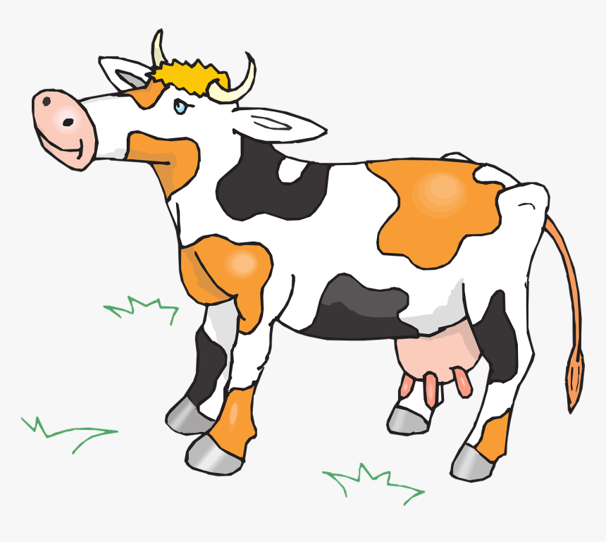 Cattle Vector Milk Cow - Black And Orange Cow, HD Png Download, Free Download