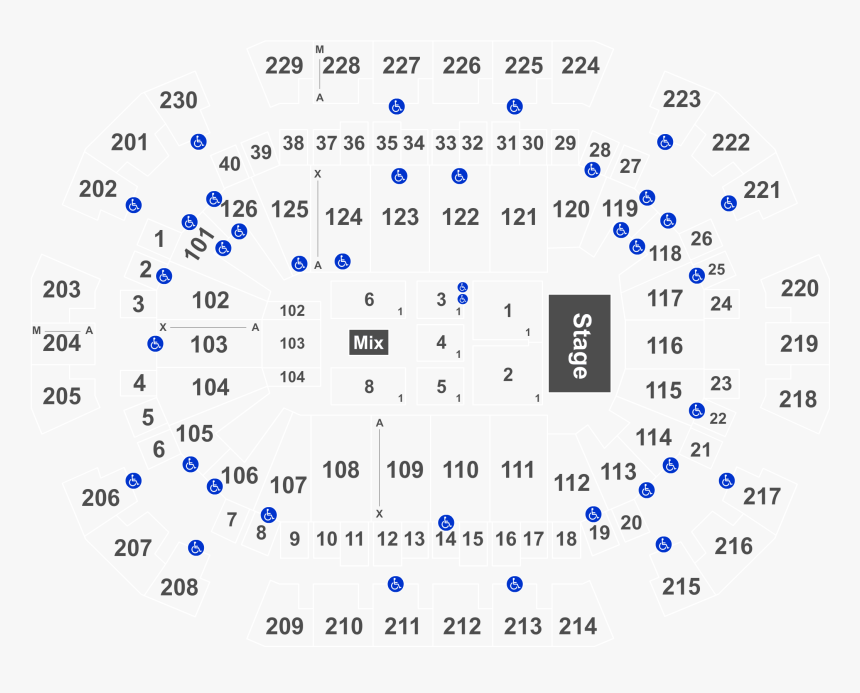 Save Mart Center Row And Seat Numbers, HD Png Download, Free Download