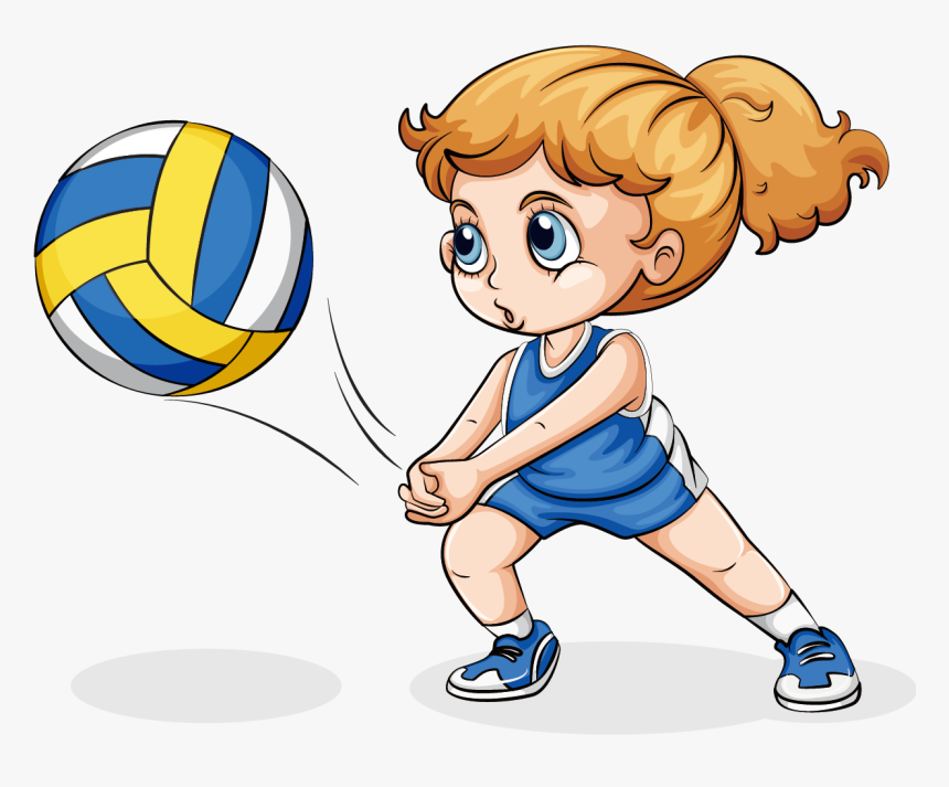 Transparent Children Playing Png - Volleyball Sports Clipart, Png Download, Free Download