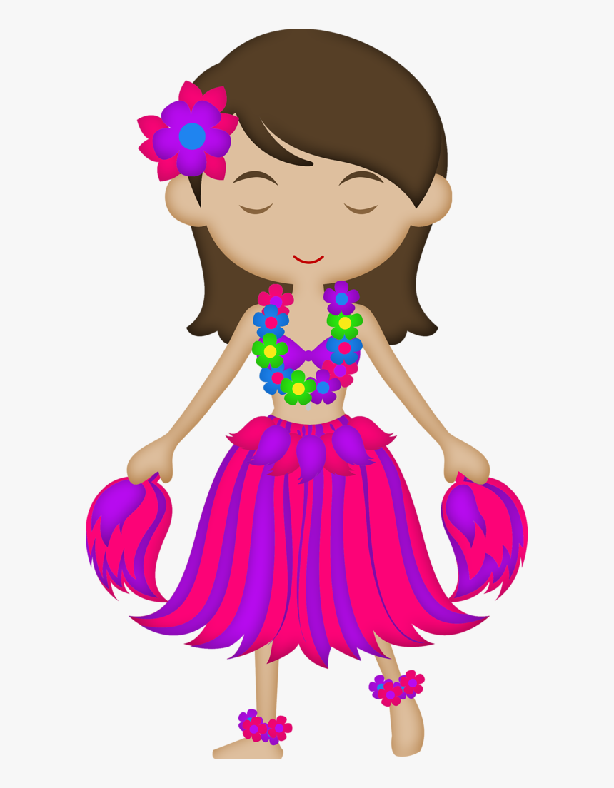 Sandals Clipart Border Hawaii - Hawaiian Doll Clipart, HD Png Download, Free Download