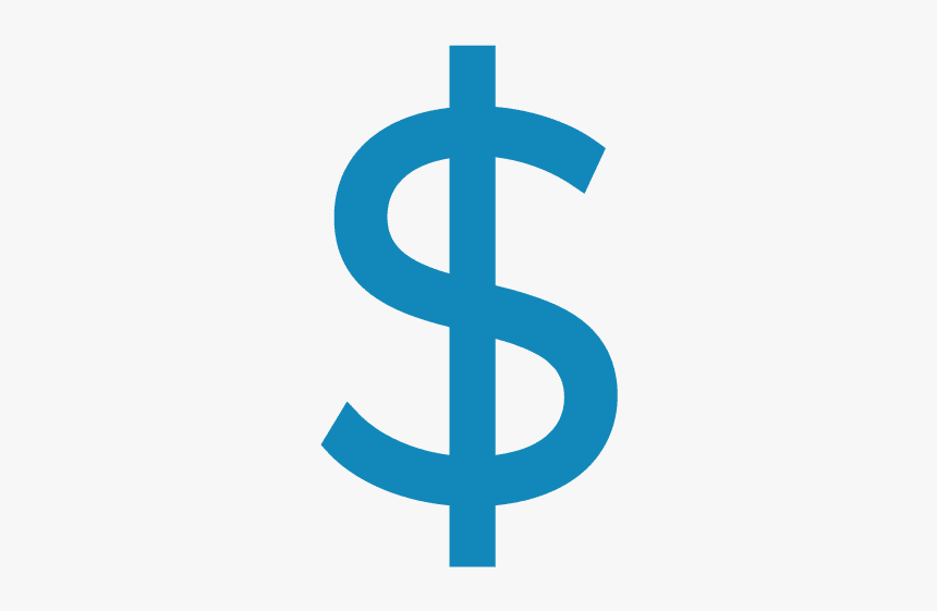 Dollar Sign In Blue - Cross, HD Png Download, Free Download