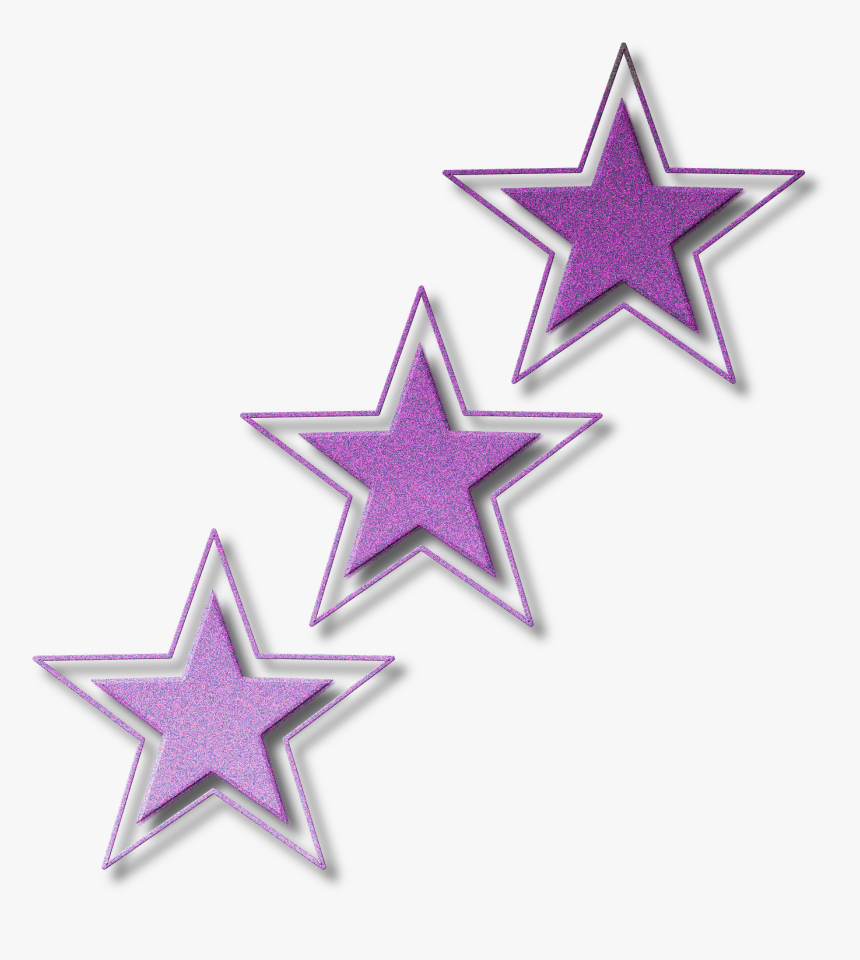 Purple Glitter Star Png, Transparent Png, Free Download