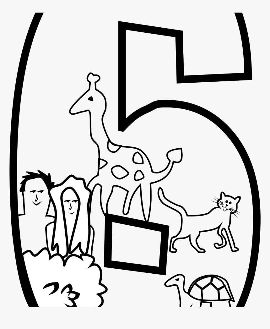 six coloring page