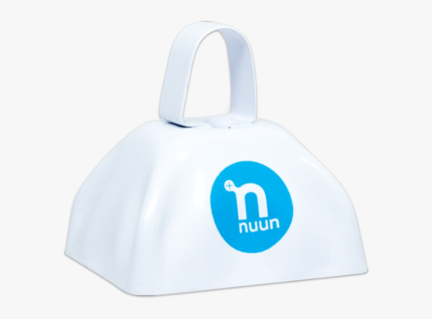 White Cowbell With Blue Nuun Circle Logo - Nuun, HD Png Download, Free Download