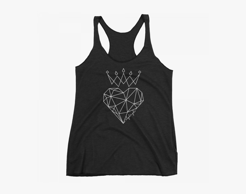 Transparent Heart Crown Png - Sleeveless Shirt, Png Download, Free Download