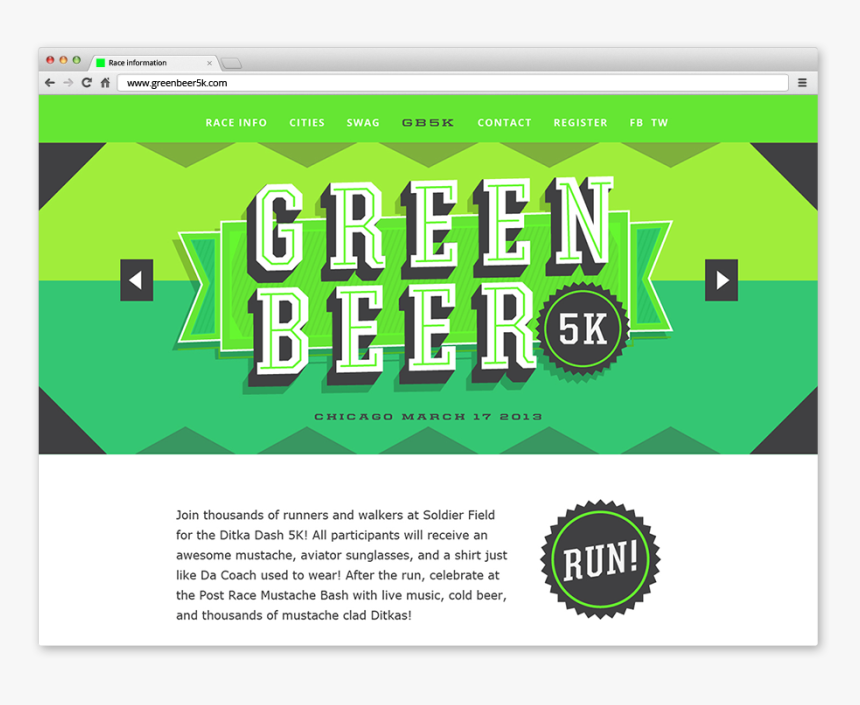 Green Beer 5k Final Logo Design - Graphic Design, HD Png Download, Free Download