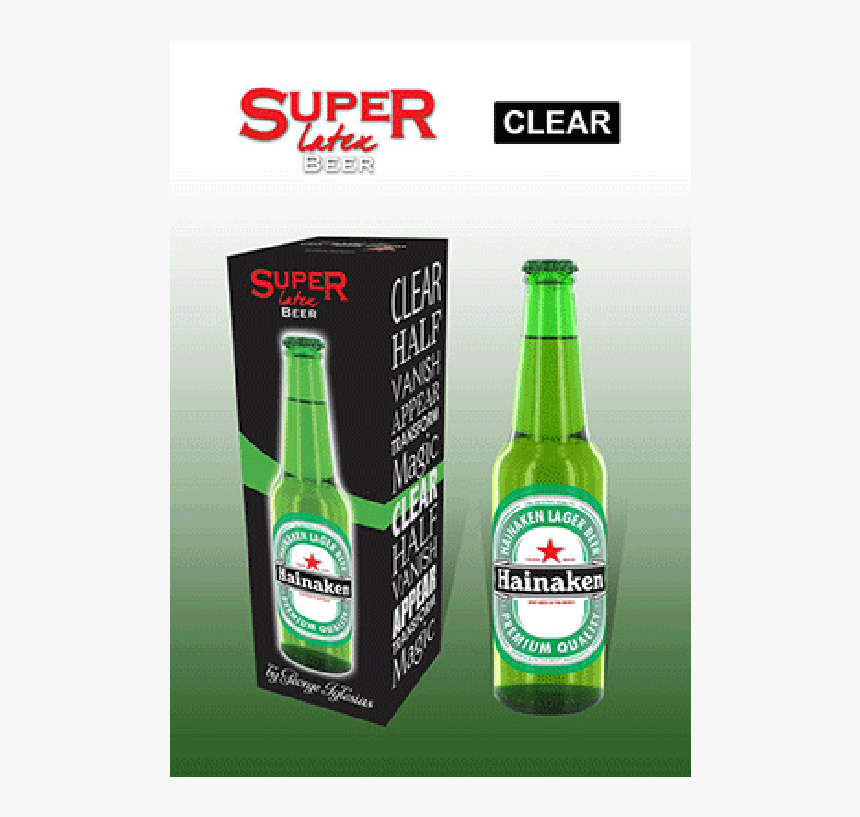 Super Latex Green Beer Bottle By Twister - Green Color Beer Bottle, HD Png Download, Free Download