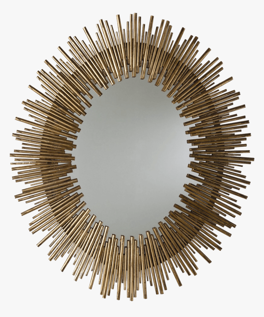 Gold Oval Mirror Large, HD Png Download, Free Download