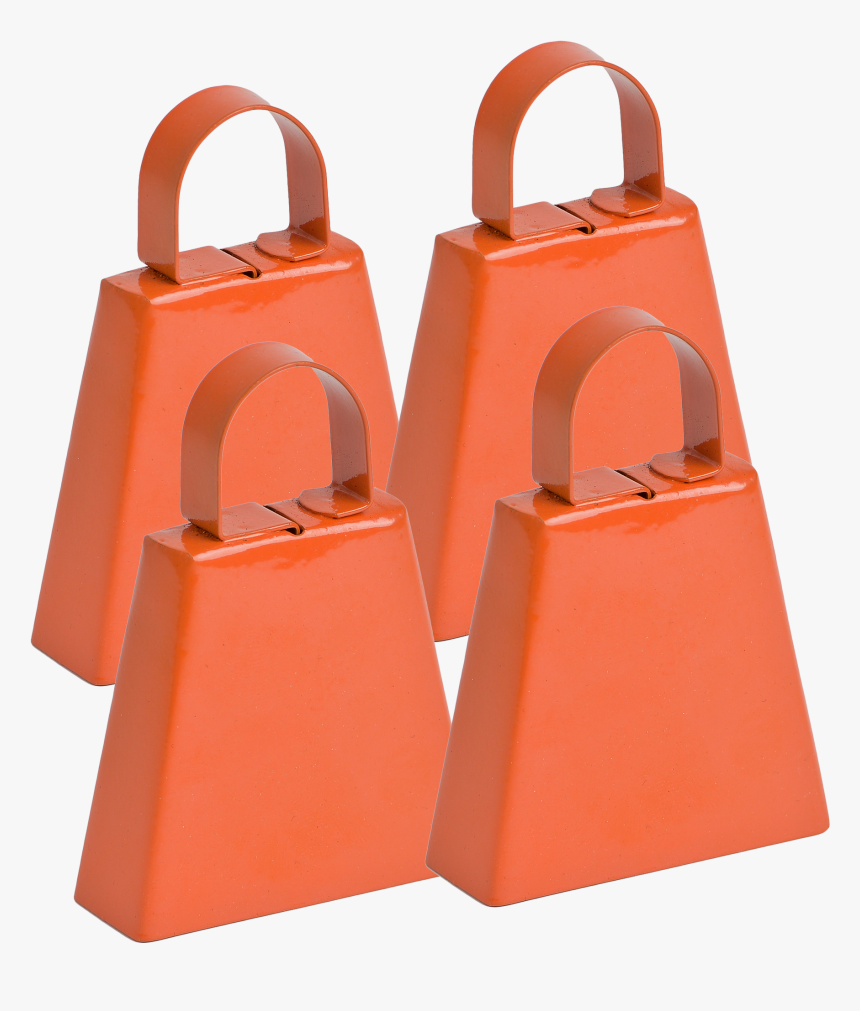 Orange Plain Post Box Cowbell Pack 4 [gogo Bells] - Handbag, HD Png Download, Free Download