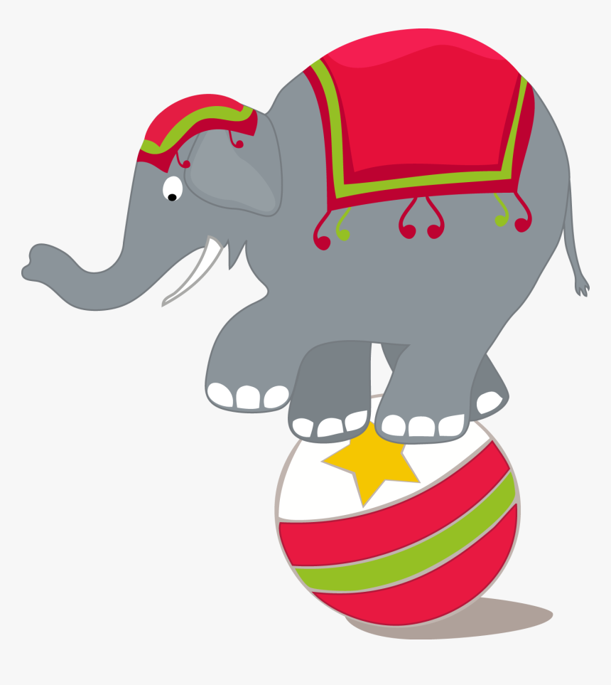 Transparent Clown Clipart Png - Circus Elephant Clipart, Png Download, Free Download