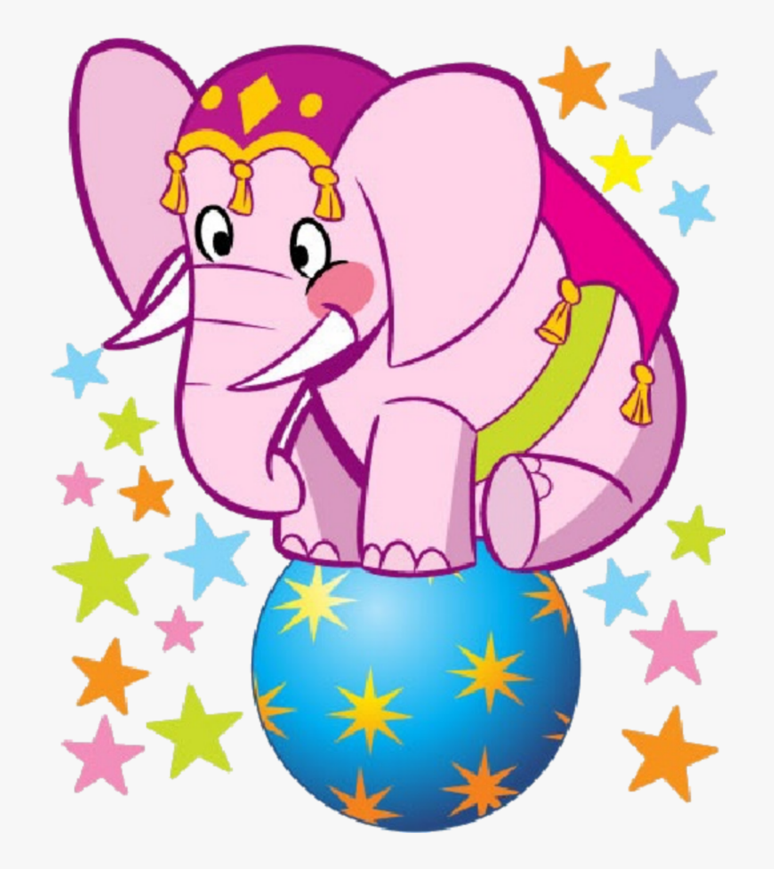 #mq #circus #elephant #ball - Circus Cartoon Animals Png, Transparent Png, Free Download